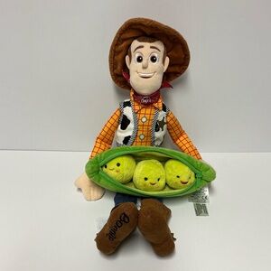 Disney Toy Story Woody Plush Doll with Green Peas in Pod